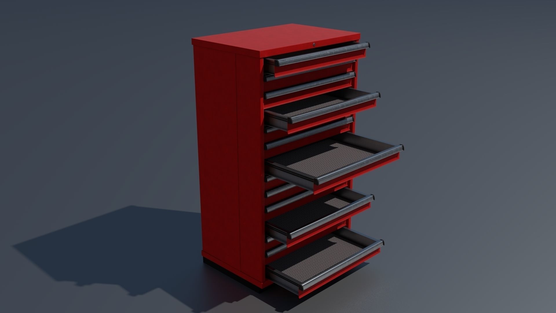 Workshop PBR closets benches boxes and tables 3D model_17