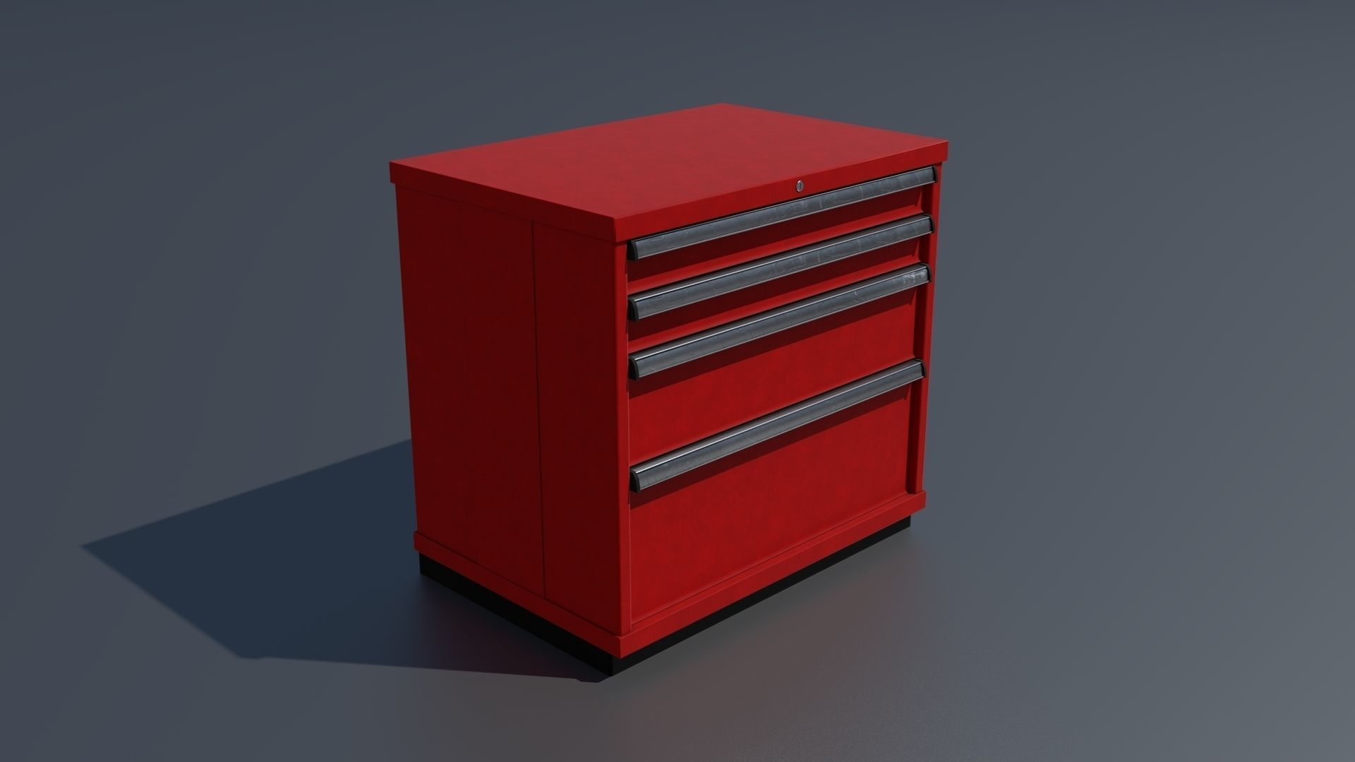 Workshop PBR closets benches boxes and tables 3D model_7