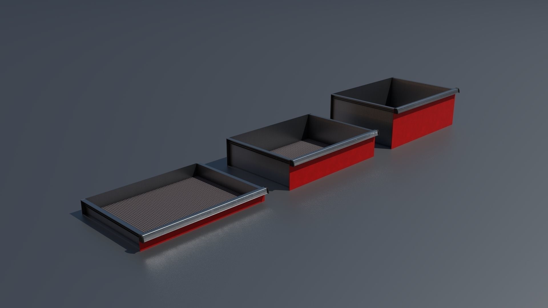 Workshop PBR closets benches boxes and tables 3D model_73