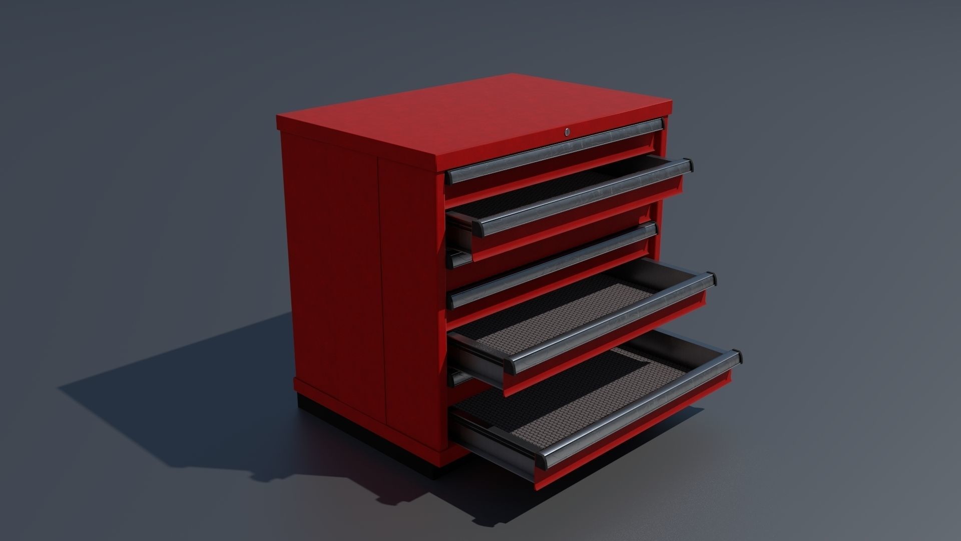 Workshop PBR closets benches boxes and tables 3D model_9