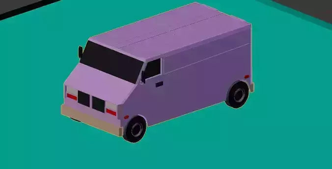 low poly bus smale