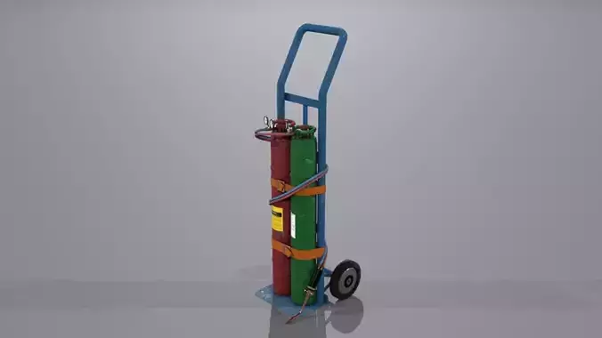 Welding station PBR 3D model
