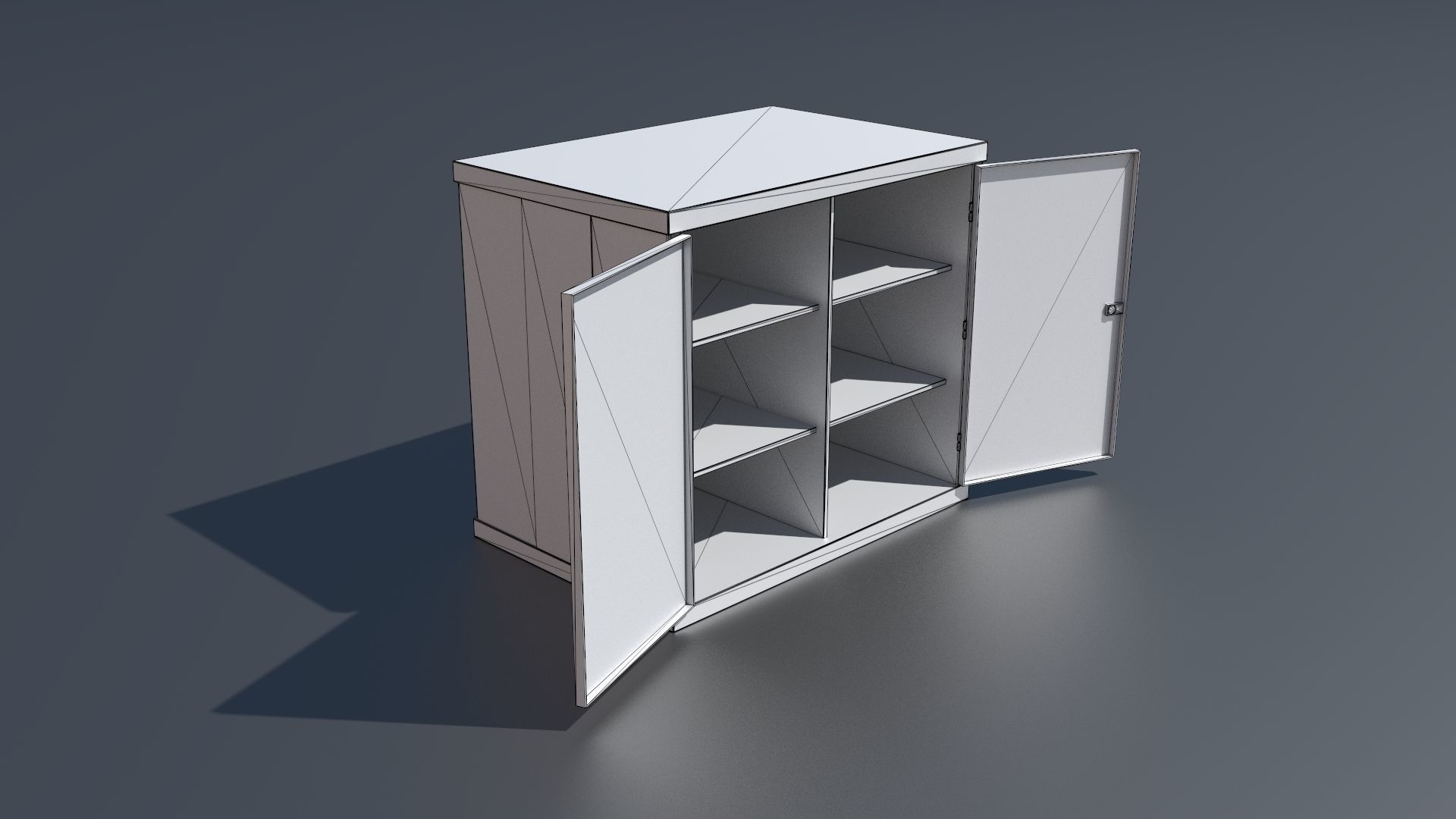 Workshop storage closet small PBR 3D model_6