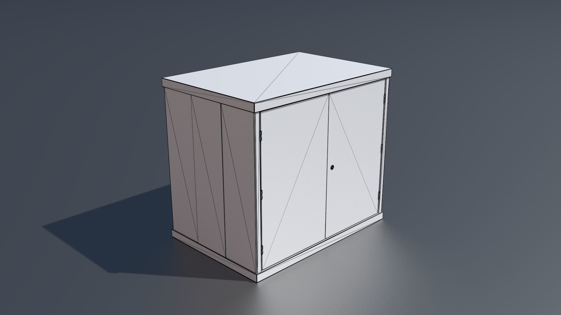 Workshop storage closet small PBR 3D model_2