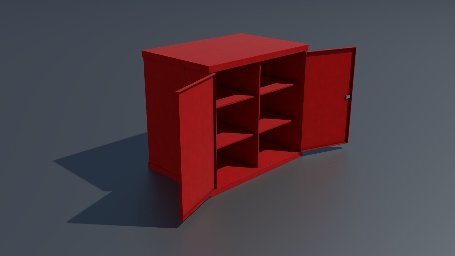 Workshop storage closet small PBR 3D model_5