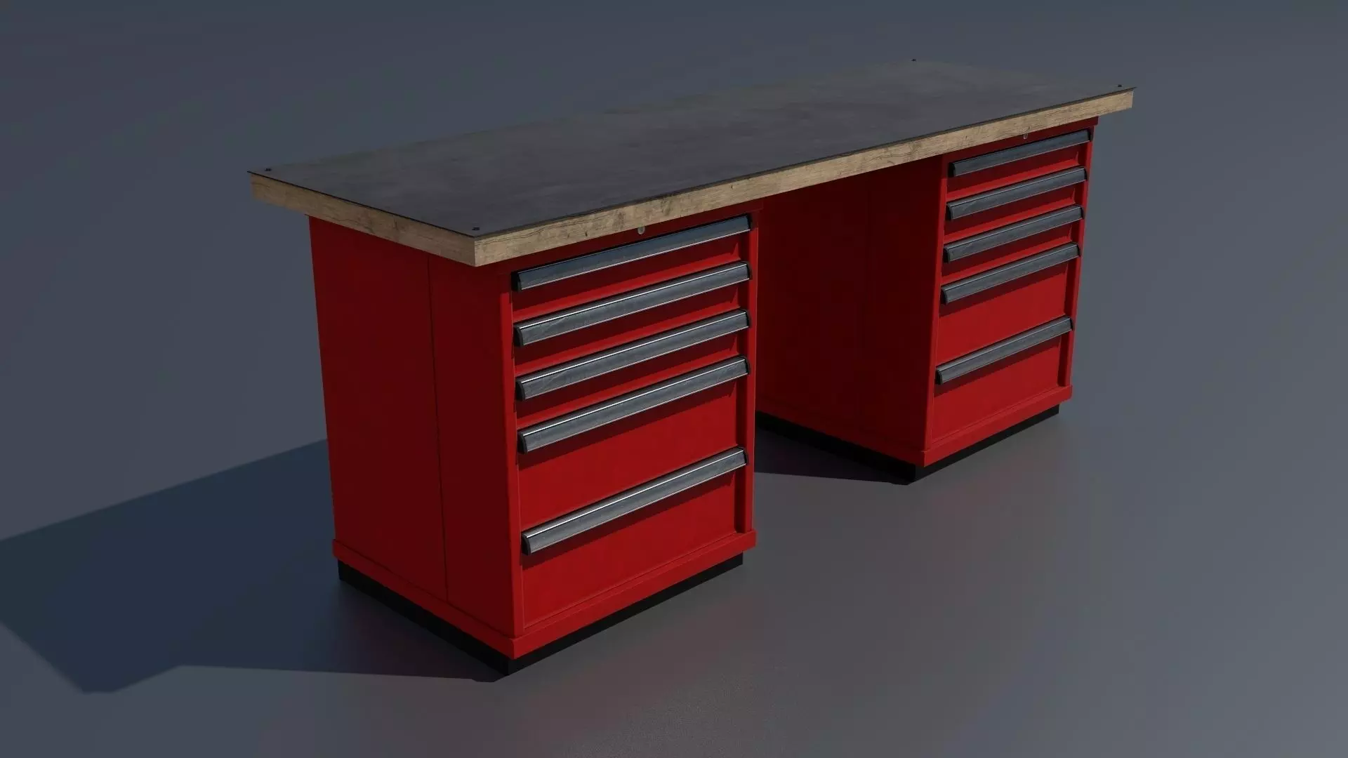Workshop workbench 1 PBR 3D model_0