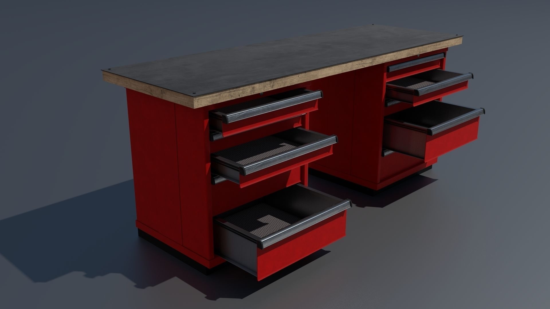 Workshop workbench 1 PBR 3D model_6