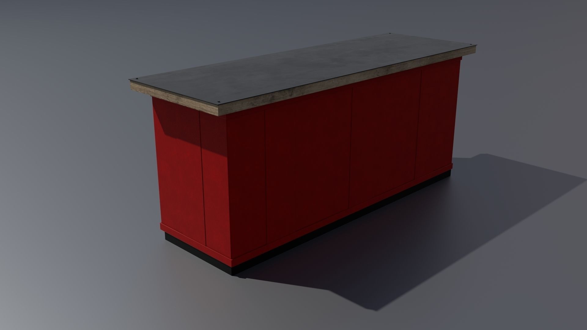 Workshop workbench 2 PBR 3D model_3