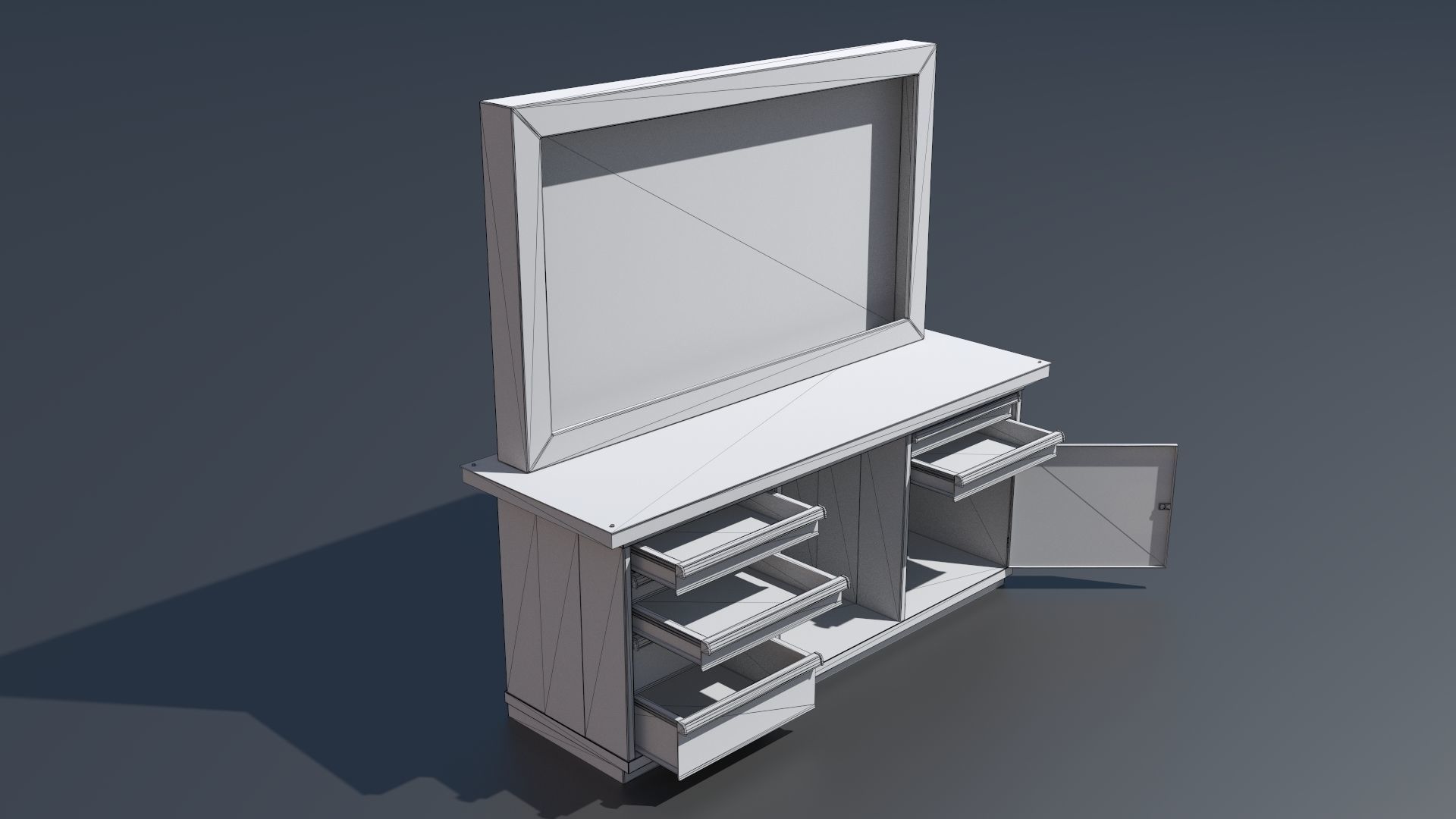 Workshop workbench 3 PBR 3D model_5