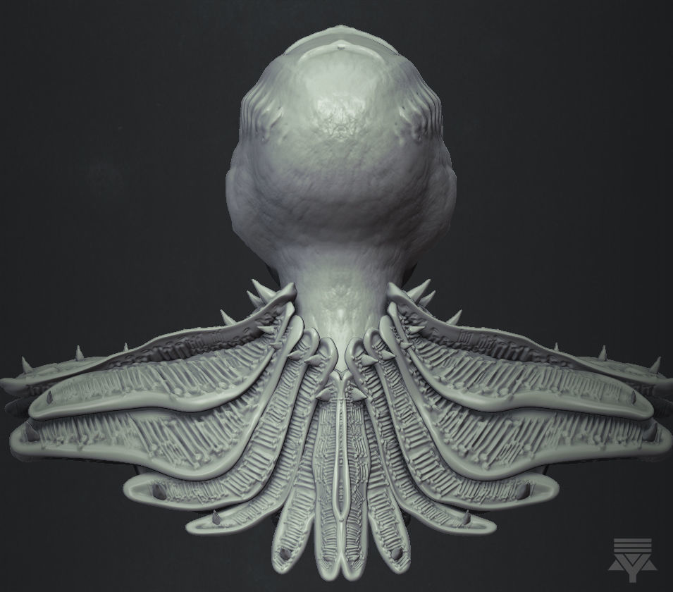 Klingon - Star Trek Bust Highpoly 3D model 3D model_4