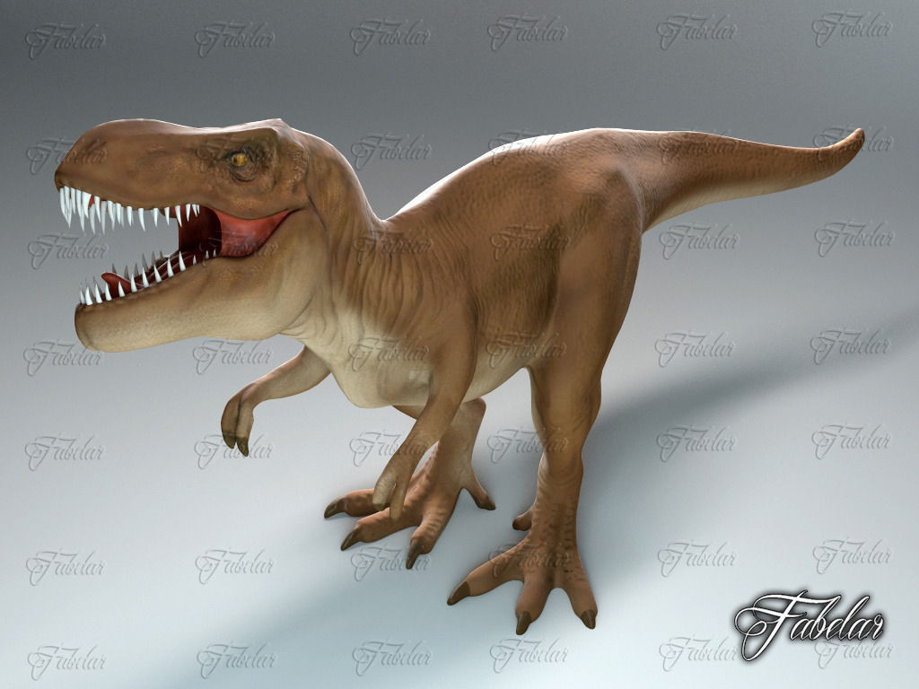 Tyrannosaurus Rex Low-poly 3D model_3