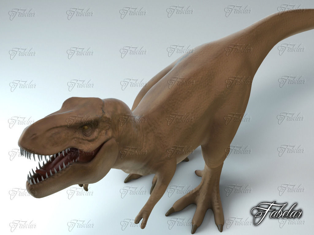 Tyrannosaurus Rex Low-poly 3D model_4