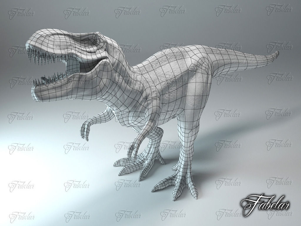 Tyrannosaurus Rex Low-poly 3D model_5