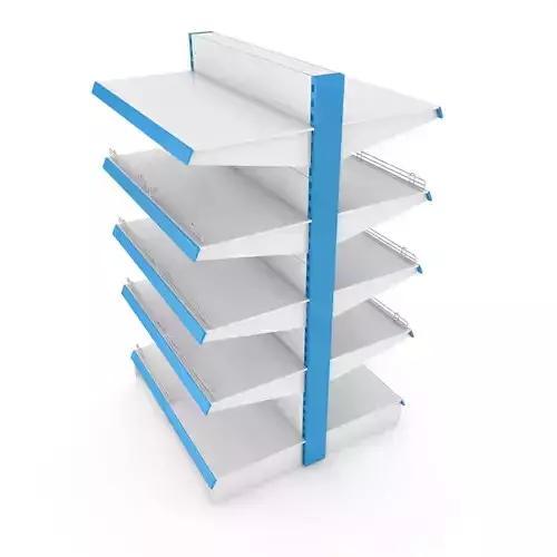 Supermarket Double Shelf Module