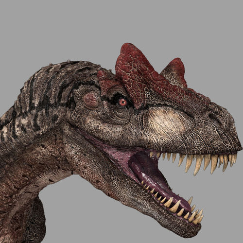 Allosaurus dinosaur Low-poly 3D model