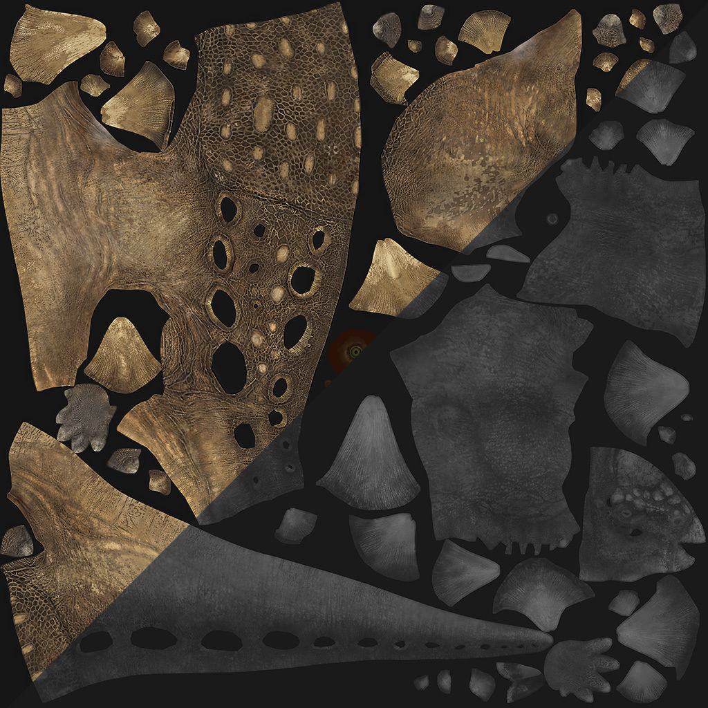 Polocantus dinosaur Low-poly 3D model_5