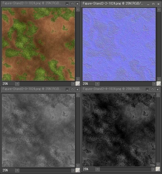 Figure Stand2 Low-poly 3D model_8