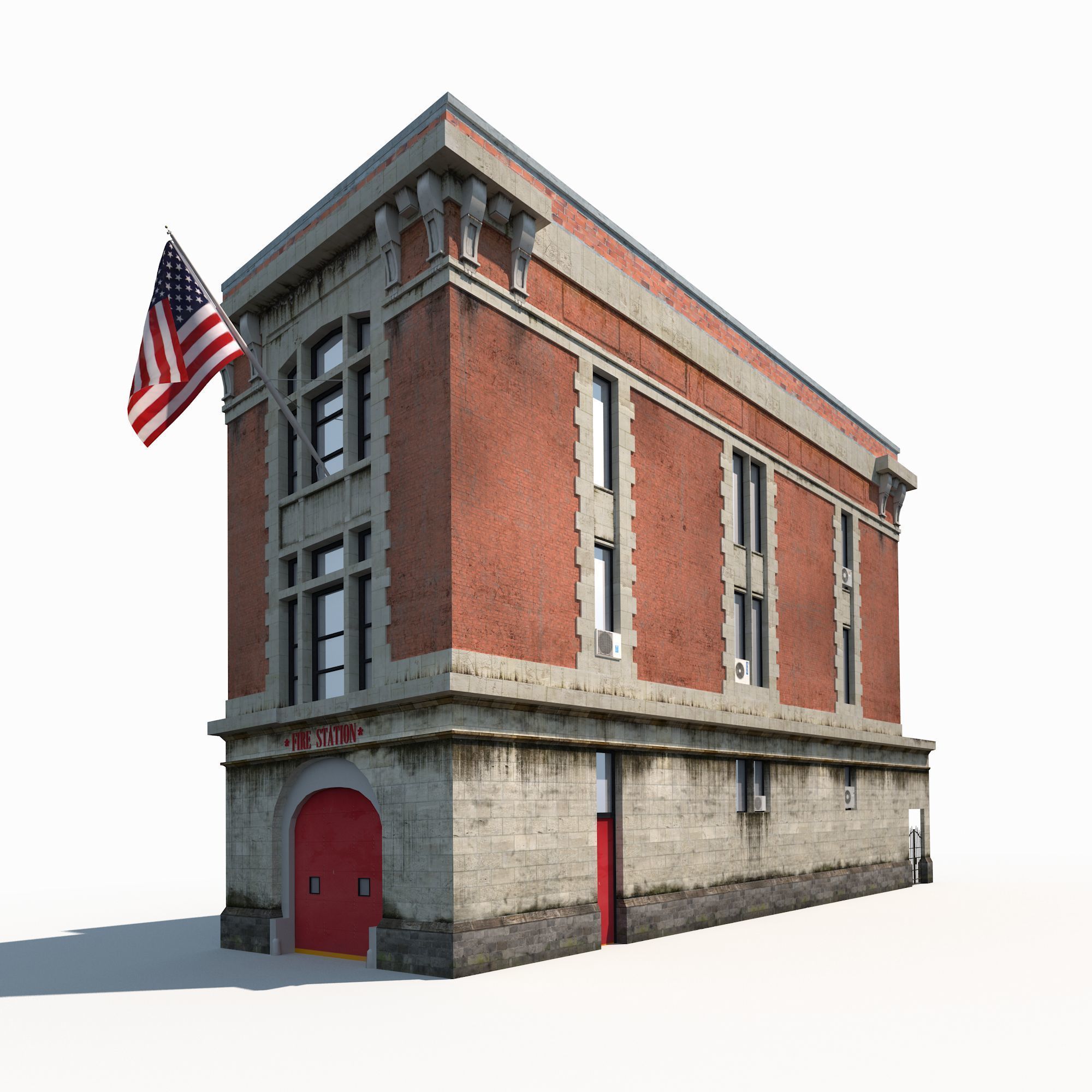 Building Facades BUNDLE2 Low-poly 3D model_15