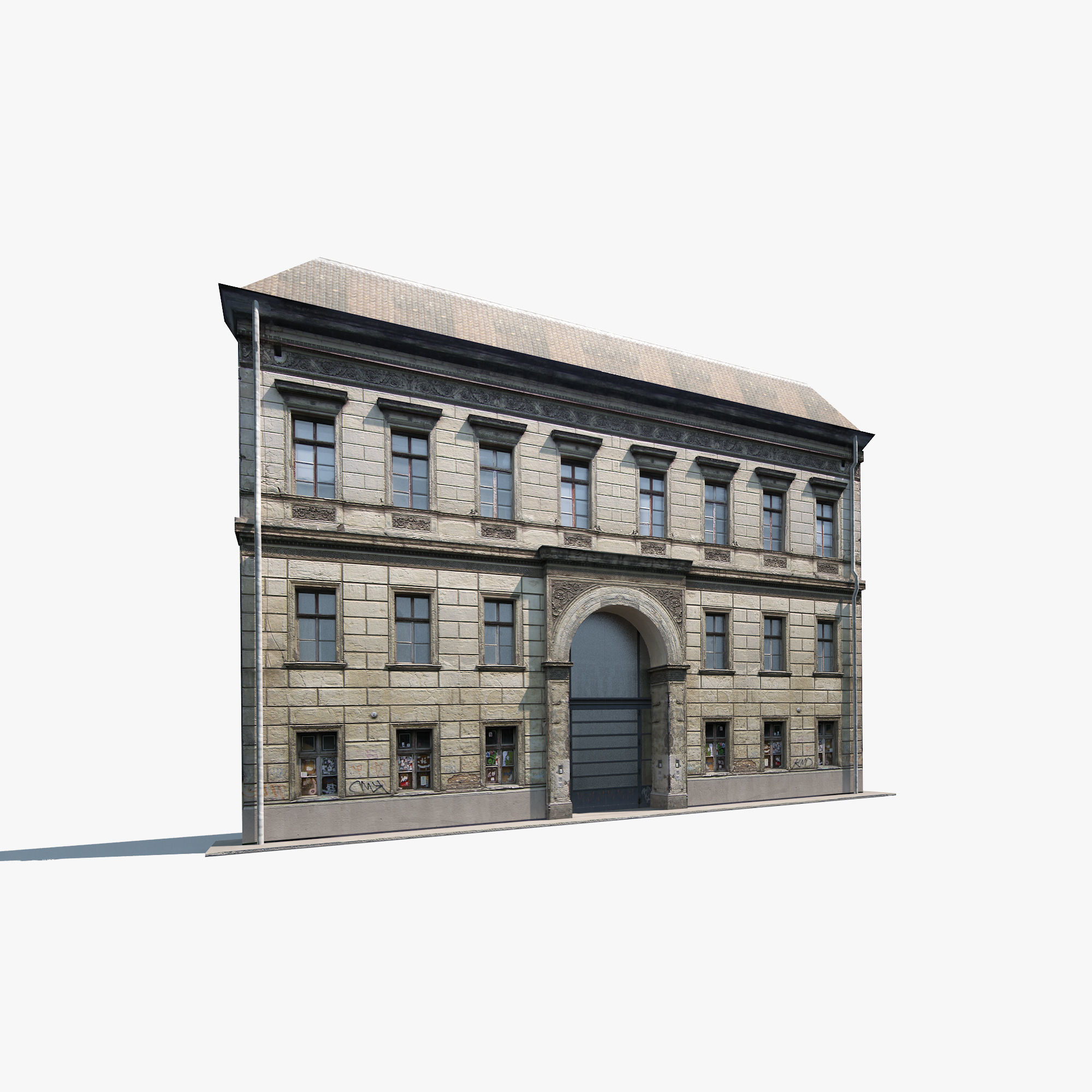 Building Facades BUNDLE2 Low-poly 3D model_7