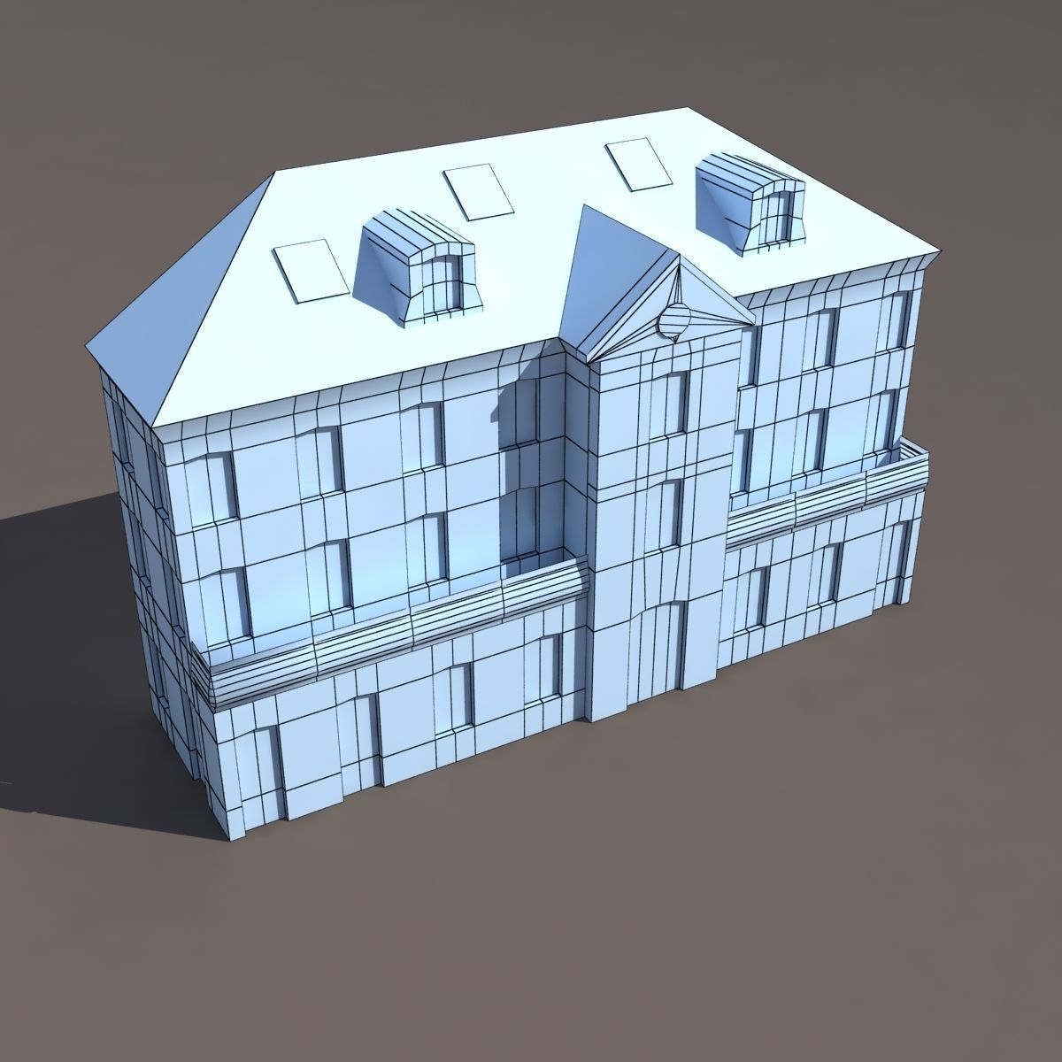 Building Facades BUNDLE2 Low-poly 3D model_20