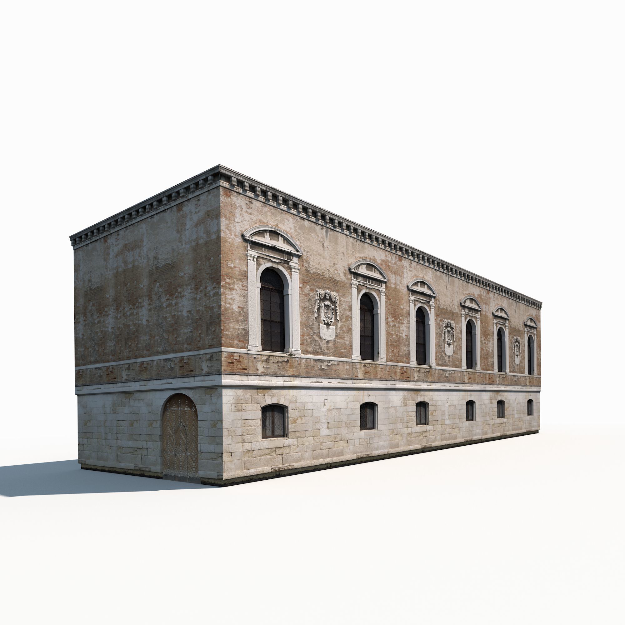 Building Facades BUNDLE2 Low-poly 3D model_8