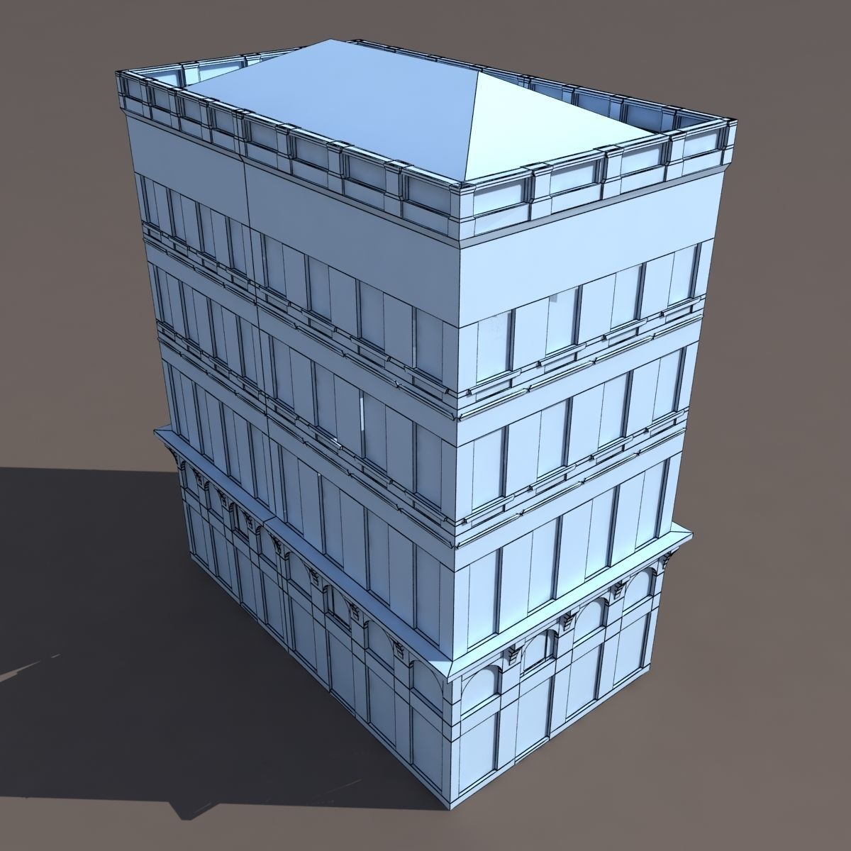 Building Facades BUNDLE2 Low-poly 3D model_27