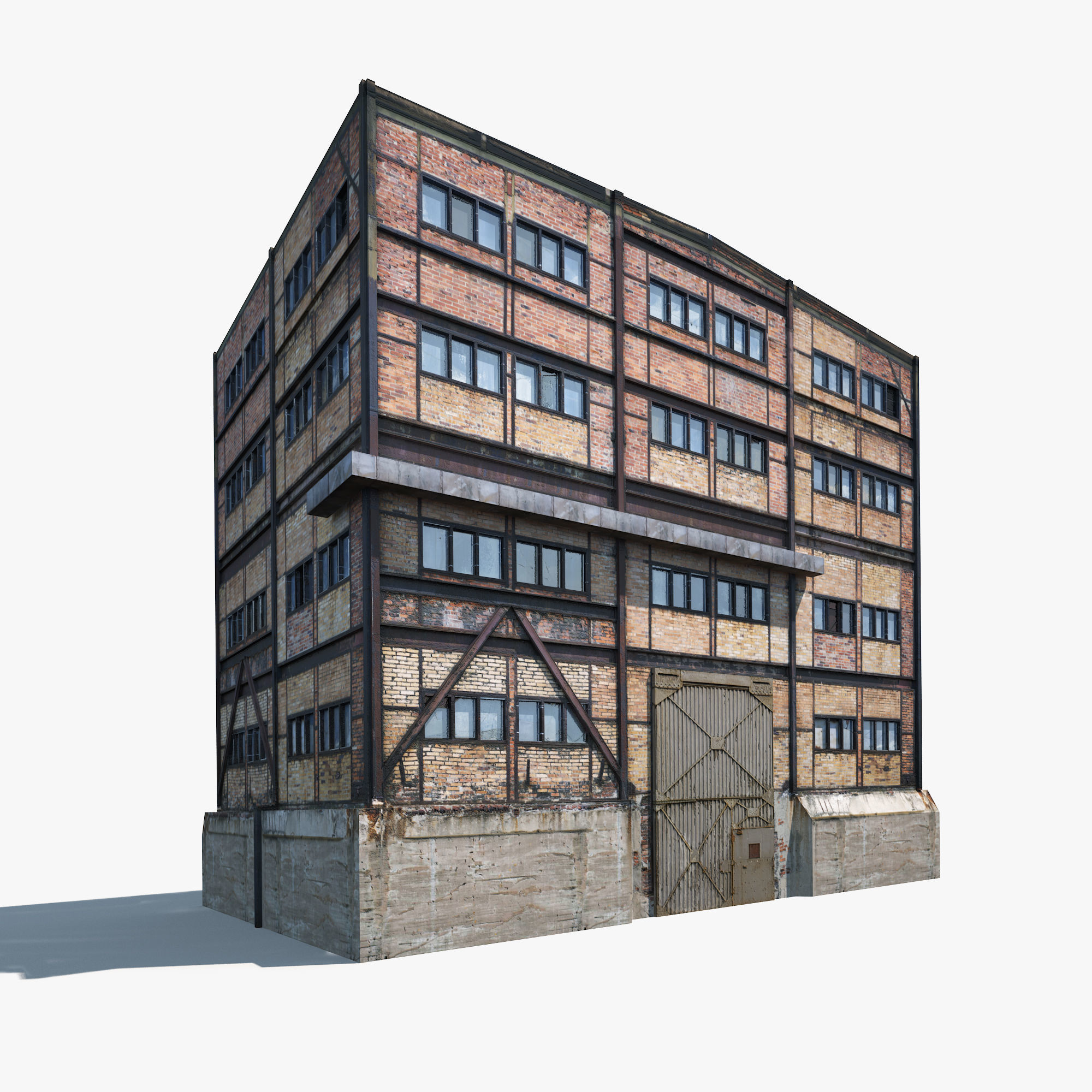 Building Facades BUNDLE2 Low-poly 3D model_13