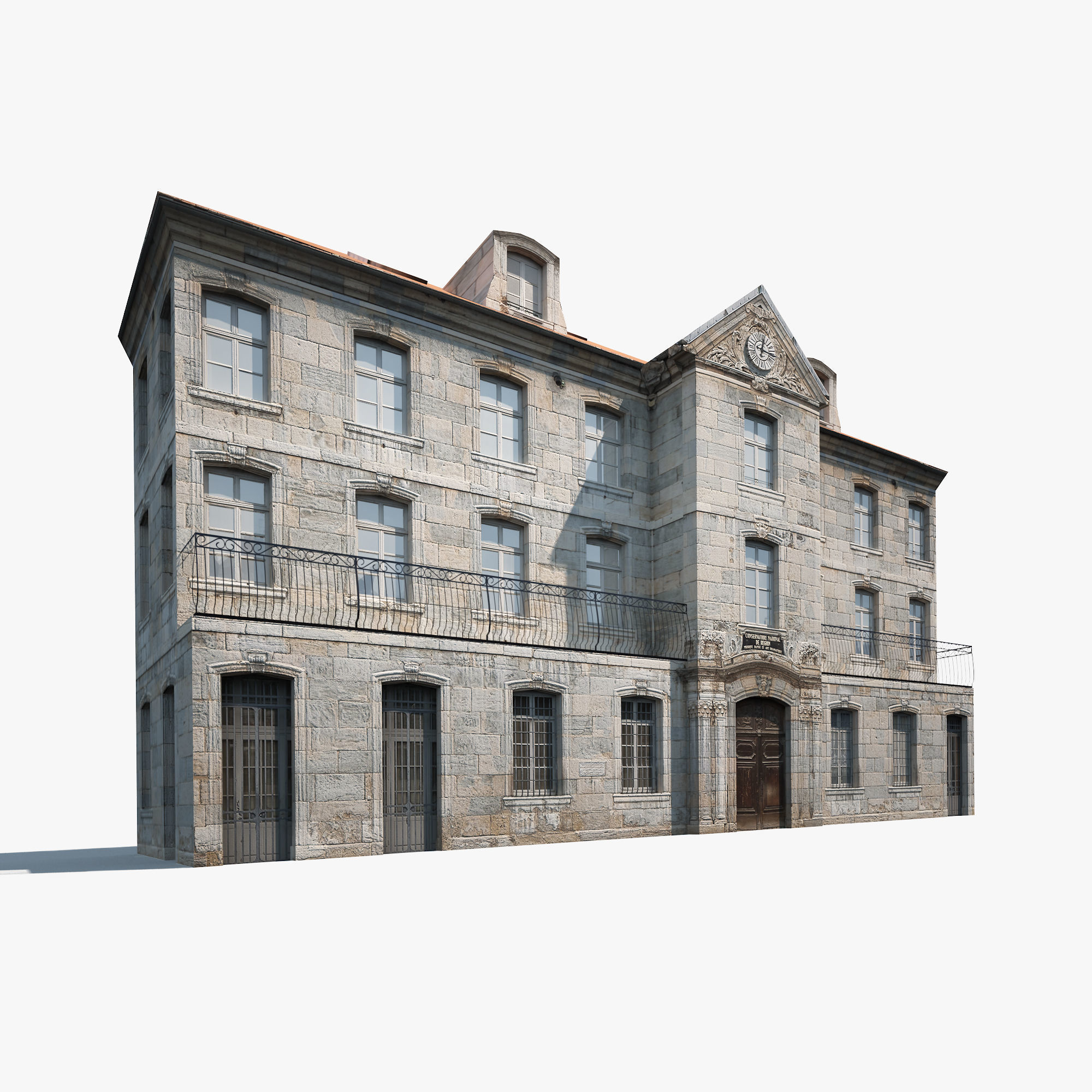 Building Facades BUNDLE2 Low-poly 3D model_4