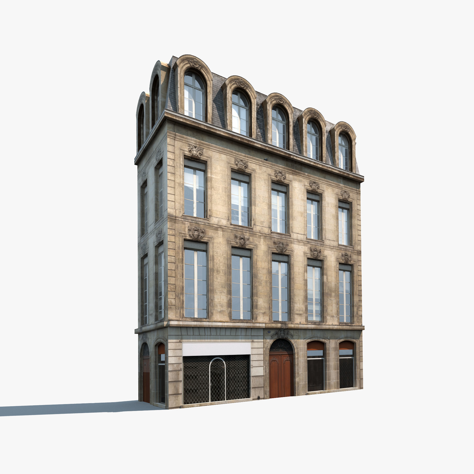 Building Facades BUNDLE2 Low-poly 3D model_5