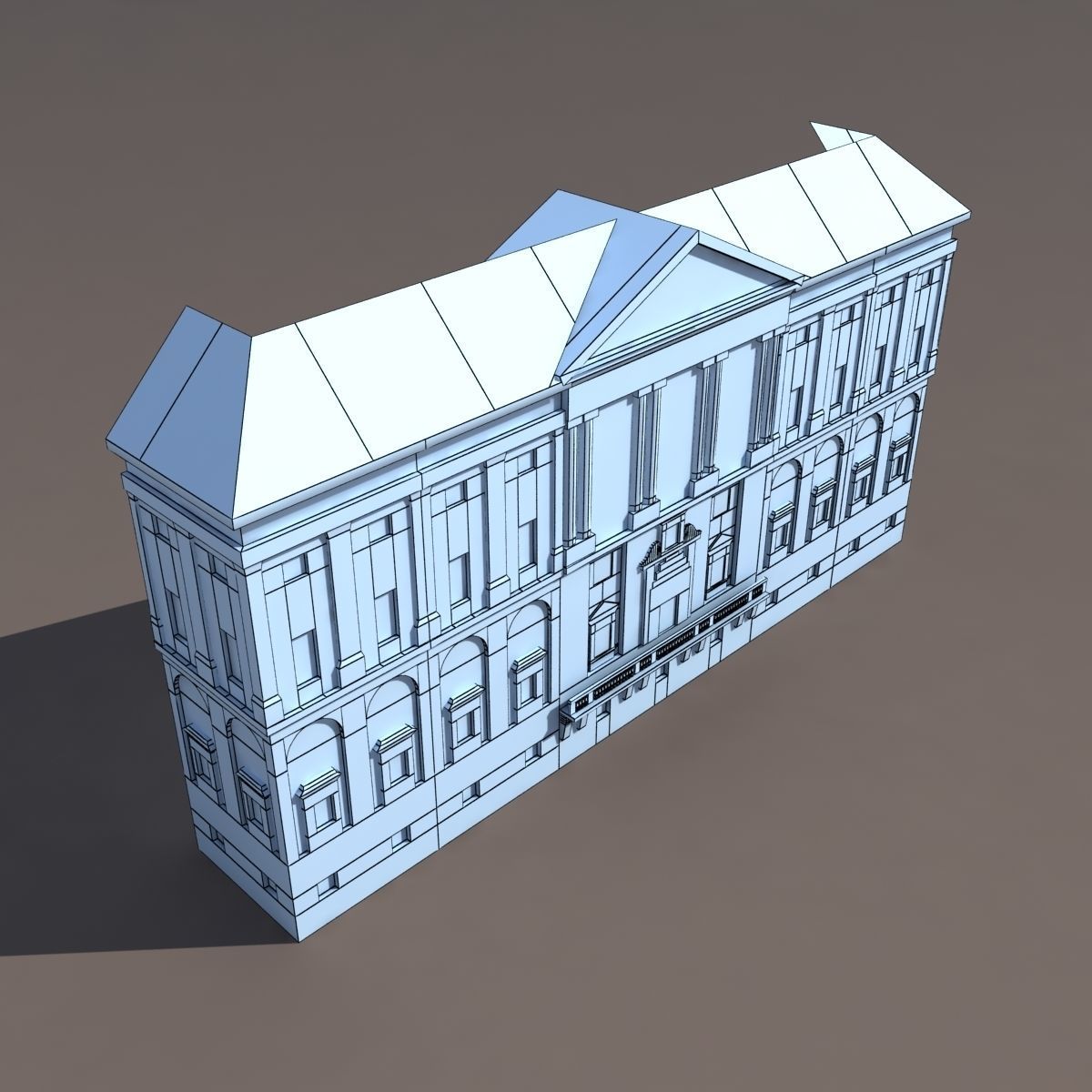 Building Facades BUNDLE2 Low-poly 3D model_29