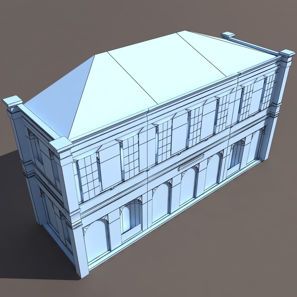 Building Facades BUNDLE2 Low-poly 3D model_19