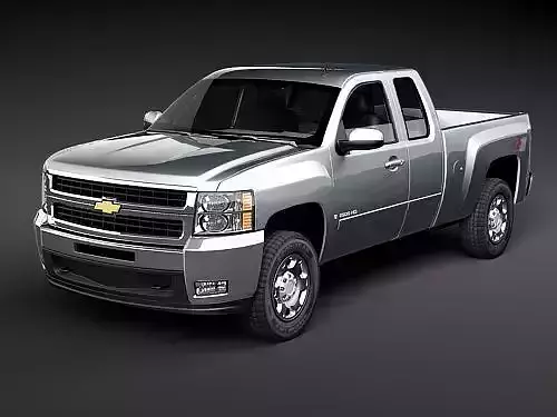 Chevrolet Silverado 2500HD extended cab truck 3D Model