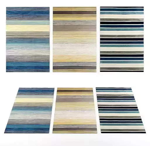 Art Carpet Rugs1 Low-poly 3D model