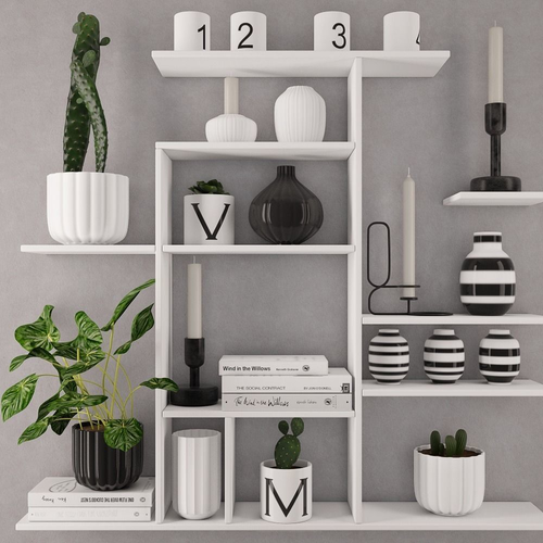 Shelving decoration 