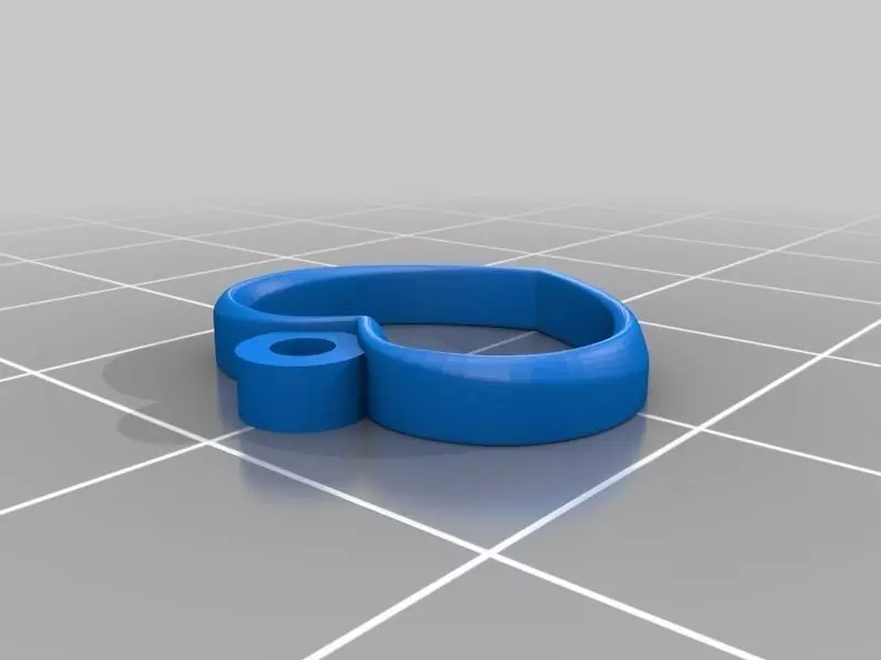 Heart shaped earring Free 3D print model