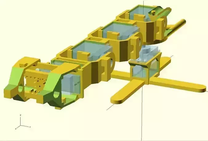 OpenScad Micro Servo Robot Arm Free 3D print model