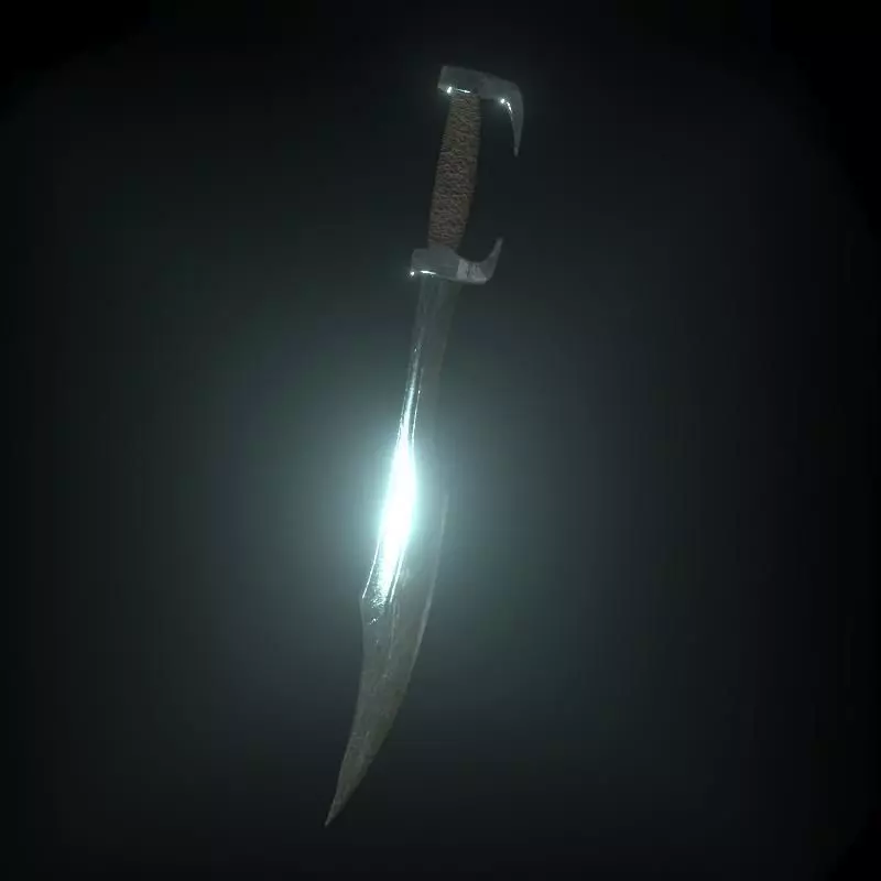 Spartans sword Low-poly 3D model