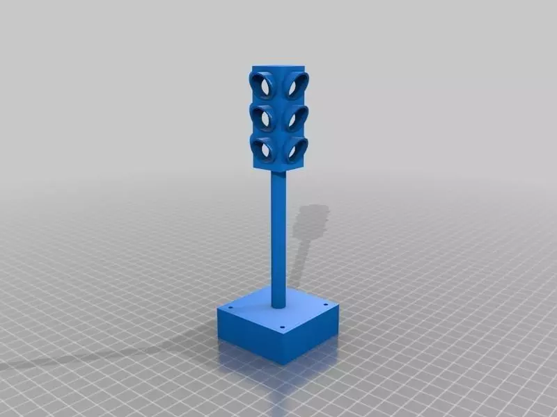 Parametric Traffic Light Model Free 3D print model