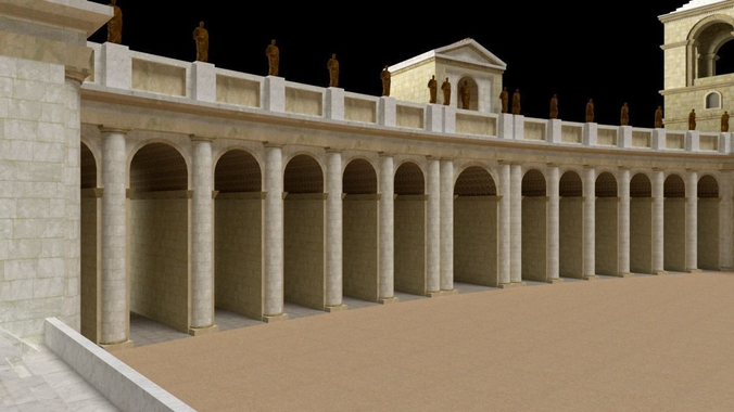 CIRCUS MAXIMUS  Low-poly 3D model