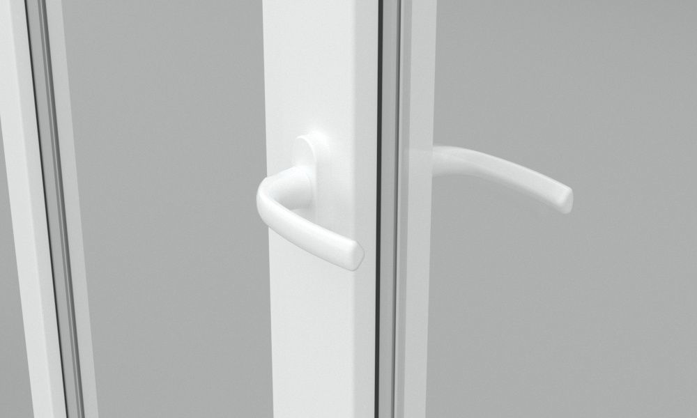 Detailed metal-plastic windows and doors 3D model_1