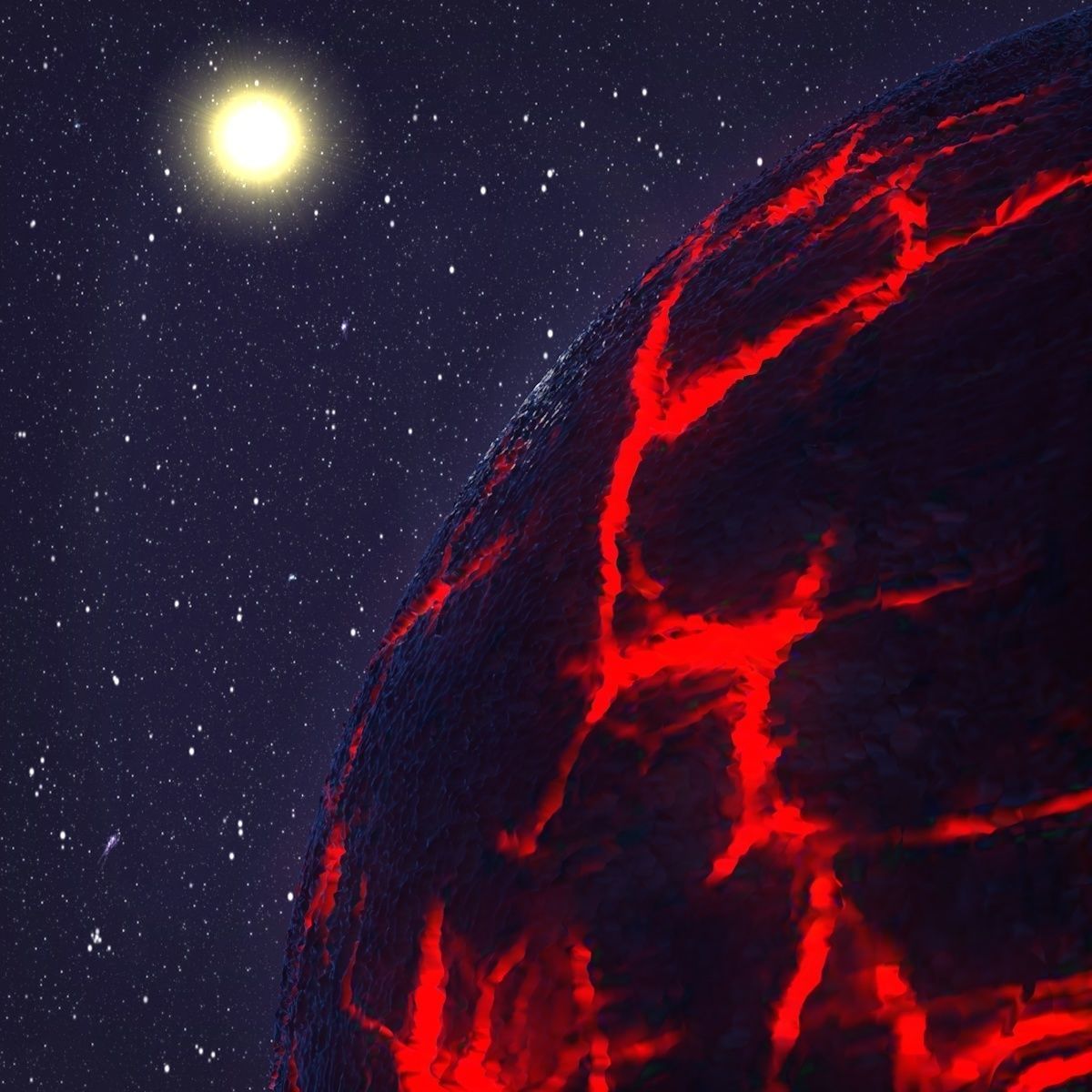 Nibiru Planet Low-poly 3D model_3