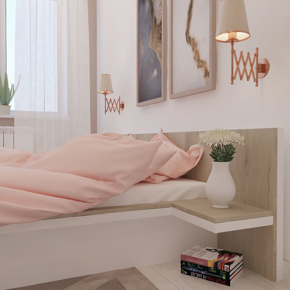 COZY BEDROOM 3D model_1