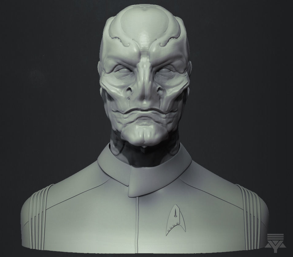 Officer Saru - Star Trek Bust Highpoly 3D model_4
