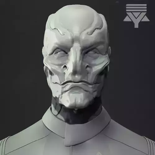 Officer Saru - Star Trek Bust Highpoly 3D model Officer Saru - Star Trek Bust Highpoly 3D model