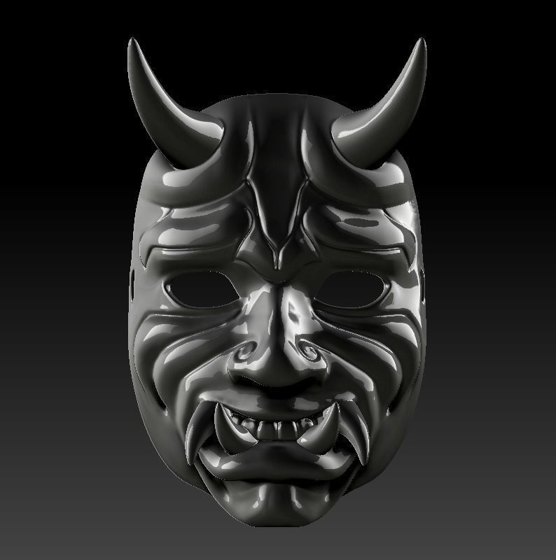 Oni Mask 3D print model_1