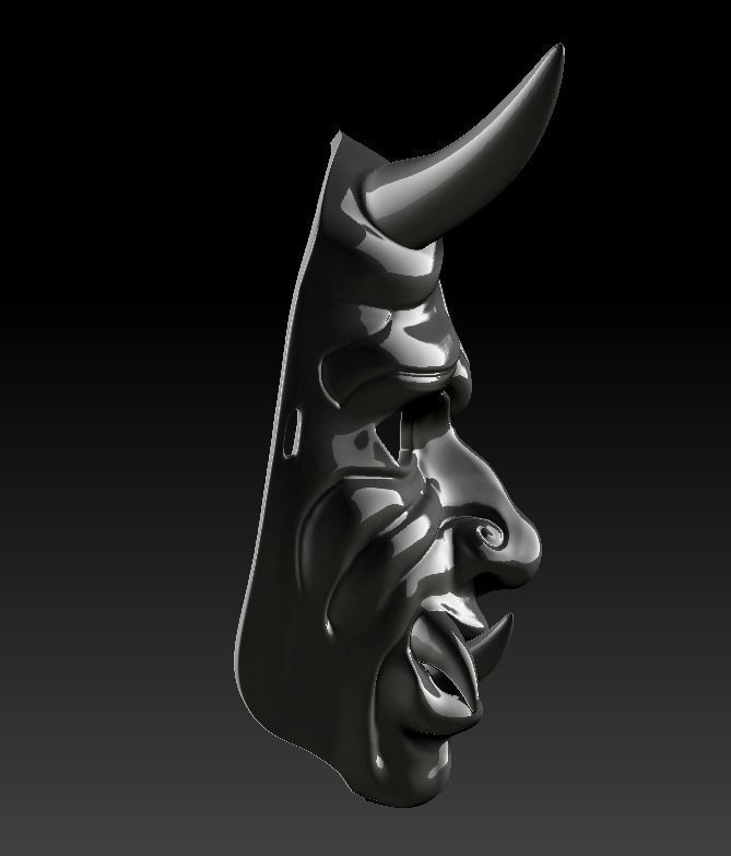 Oni Mask 3D print model_3