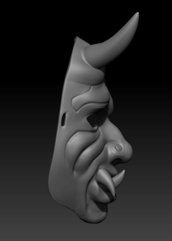 Oni Mask 3D print model_6