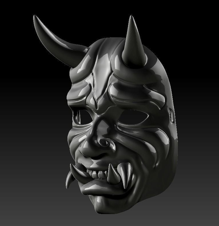 Oni Mask 3D print model_2