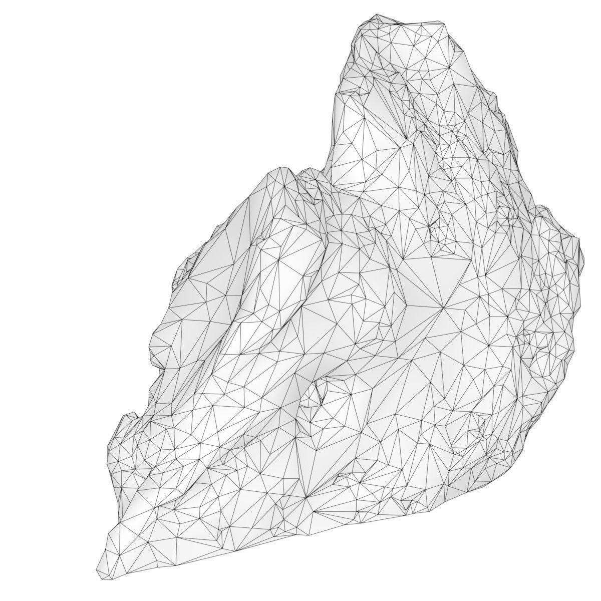 Mountain Rocks 10 Low-poly 3D model_5