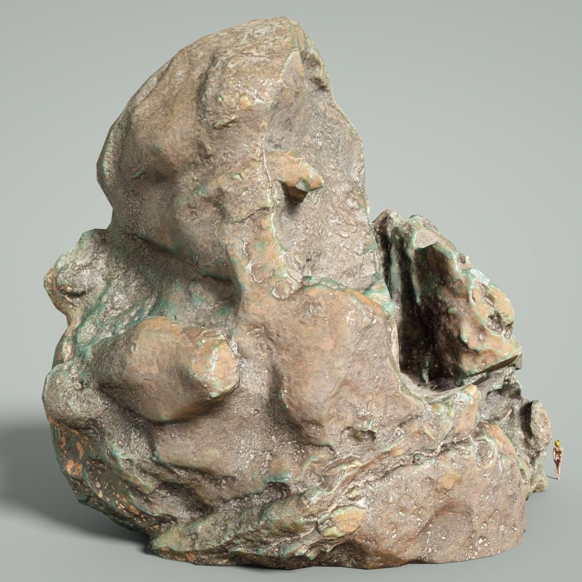 Mountain Rocks 10 Low-poly 3D model_1